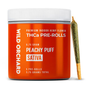 wild orchard thca preroll 5 pack peachy puff