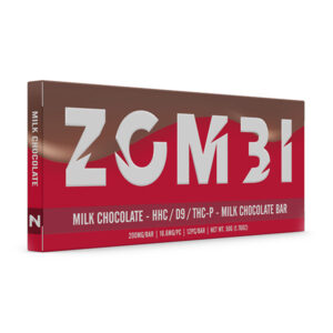 zombi hhc d9 thcp 200mg chocolate bar milk chocolate