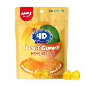 amos 4d fruit gummy juicy burst peach