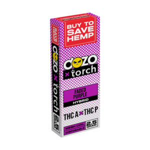 dozo x torch thca thcp 2.5g disposable faded purple