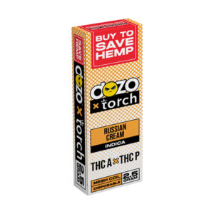 dozo x torch thca thcp 2.5g disposable russan cream