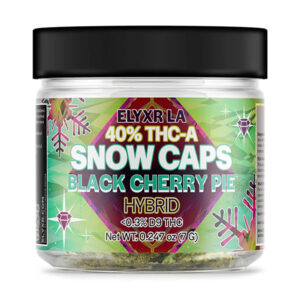 elyxr thca snow caps 7g flower black cherry pie
