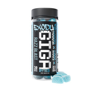 exodus giga bytes 15000mg gummies razz blast