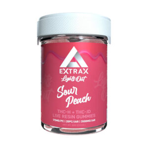 extrax lights out gummies 3500mg sour peach