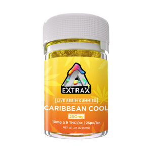 extrax live resin d9 250mg gummies caribbean cool