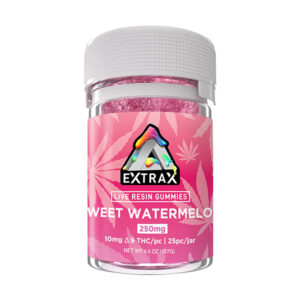 extrax live resin d9 250mg gummies sweet watermelon