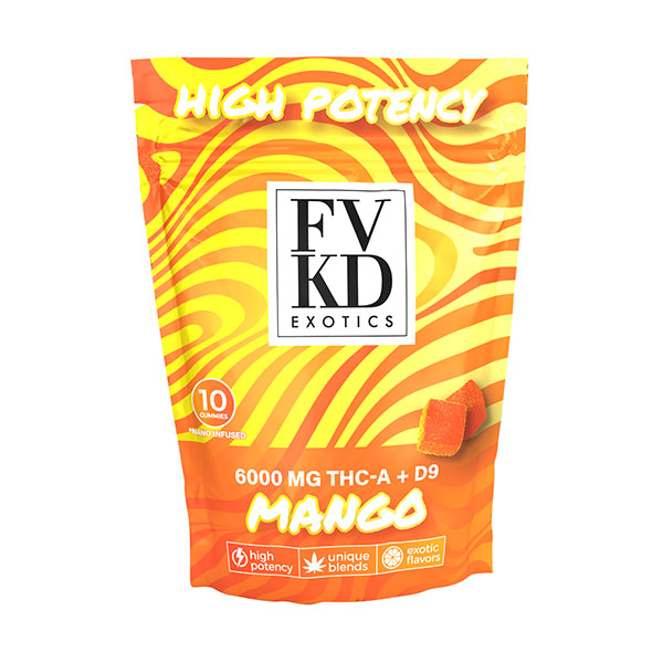 fvkd thca d9 6000mg gummies mango