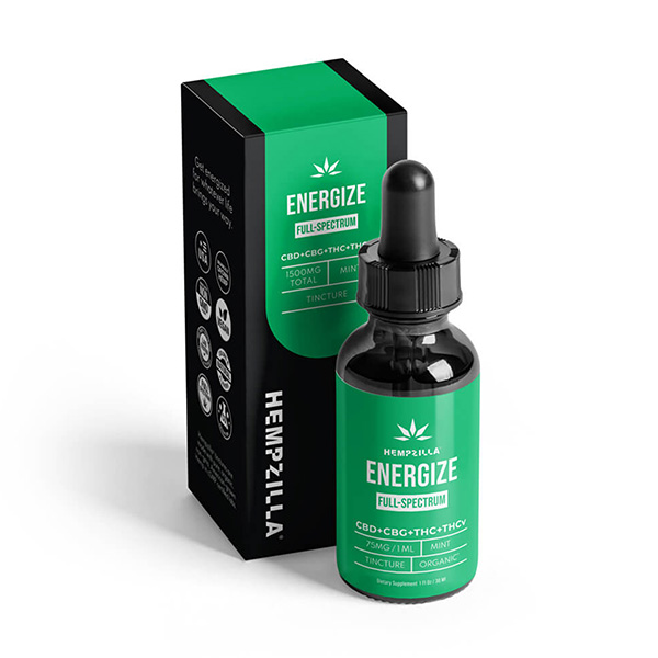 hempzilla vibes 1500mg tincture energize