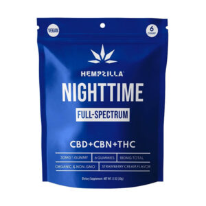 hempzilla vibes 6ct gummies nighttime