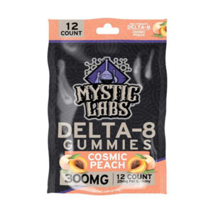 mystic labs d8 12ct gummies peach