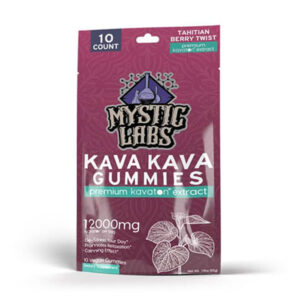 mystic labs kava gummies 10ct tahitian berry twist