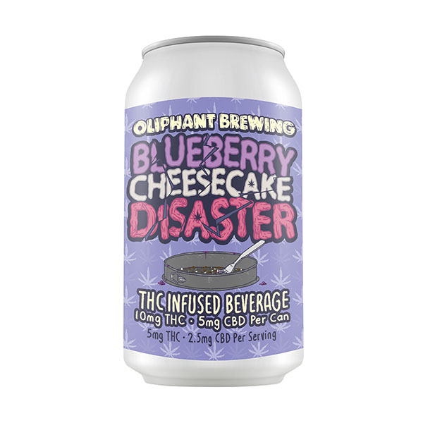 oliphant brewing 12oz thc infused drink blueberry cheesecake disaster