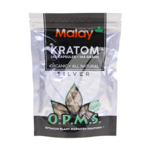 opms silver green vein malay kratom capsules 240ct