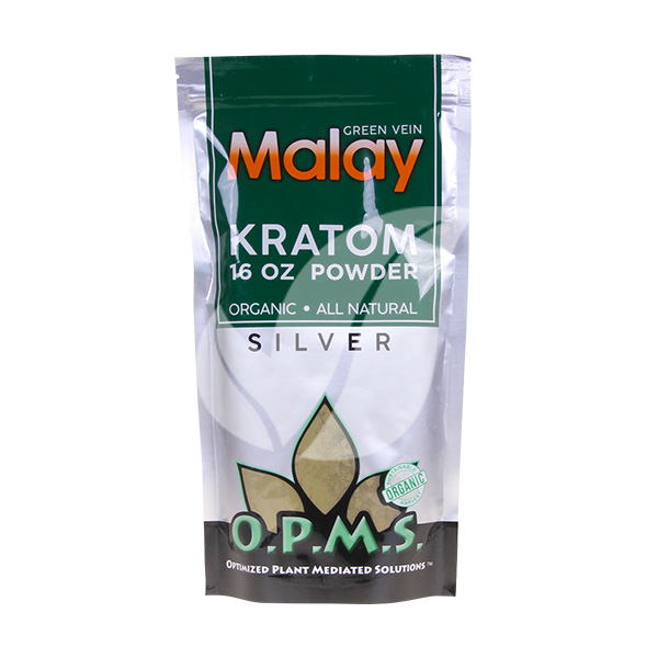 opms silver green vein malay kratom powder 16oz