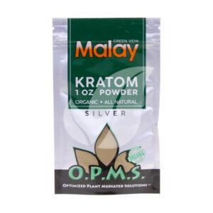 opms silver green vein malay kratom powder 1oz