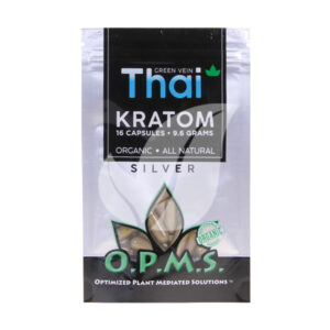 opms silver green vein thai kratom capsules 16ct