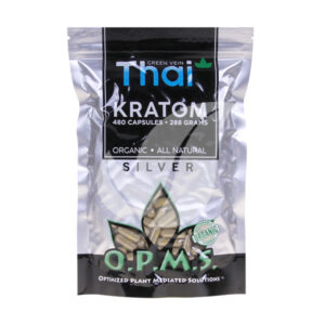 opms silver green vein thai kratom capsules 480ct