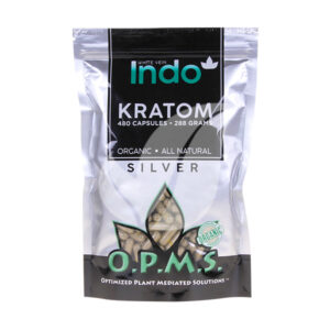 opms silver white vein indo kratom capsules 480ct