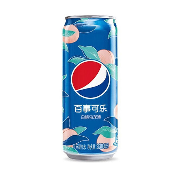 pepsi soda white peach oolong