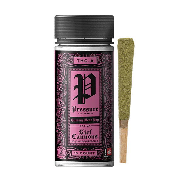 pressure la kief cannons 2g prerolls 10ct gummy bear pop