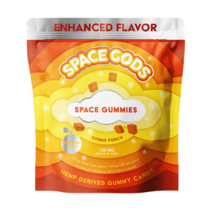 space gods space gummies 120mg 2pc citrus punch