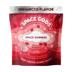 space gods space gummies 120mg 2pc watermelon