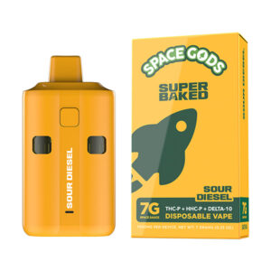 space gods super baked 7g disposable sour diesel