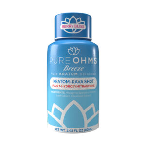 pure ohms breeze kratom kava shot 60ml