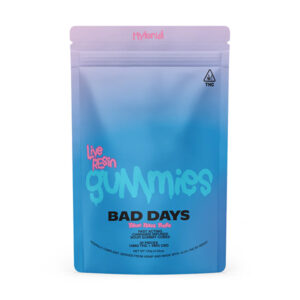 bad days live resin gummies 20ct blue razz rntz