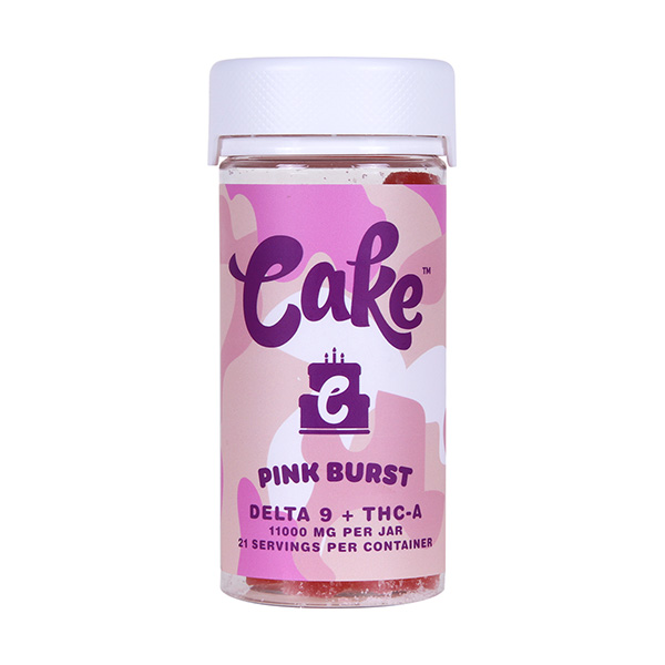 cake d9 thca 1100mg gummies pink burst