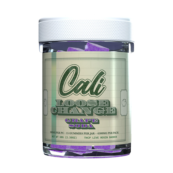 cali loose change 4500mg 15ct gummies grape soda