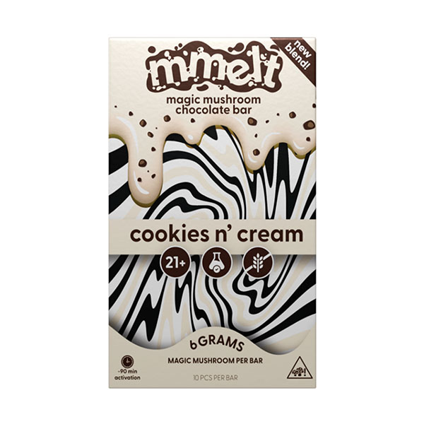 cali-mmelt-mushroom-chocolate-bar-6g-cookies-n-cream cali mmelt mushroom chocolate bar 6g cookies n cream