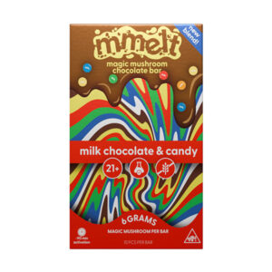 cali mmelt mushroom chocolate bar 6g milk chocolate and candy