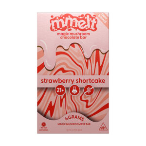 cali mmelt mushroom chocolate bar 6g strawberry shortcake