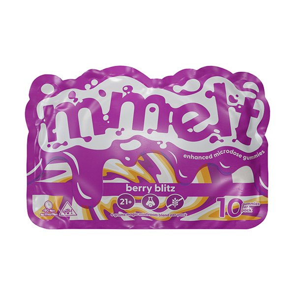 cali mmelt mushroom gummies 10ct berry blitz