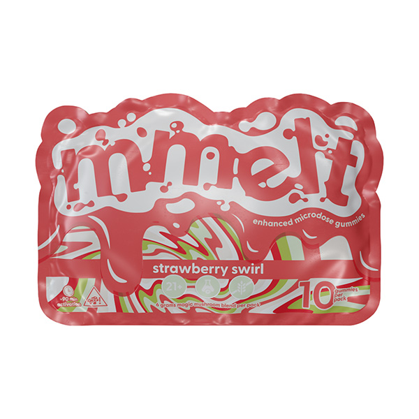 cali mmelt mushroom gummies 10ct strawberry swirl