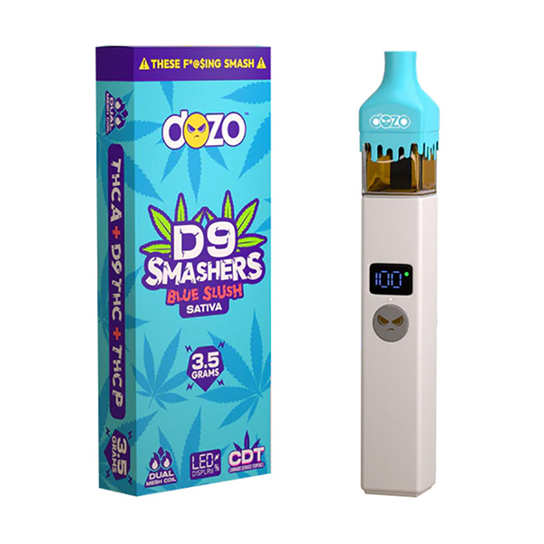 dozo d9 smashers 3.5g disposable blue slush