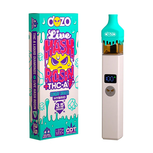 bin ich vape süchtig test Dozo Live Hash Rosin + THC-A Diamond Disposable | 3.5g