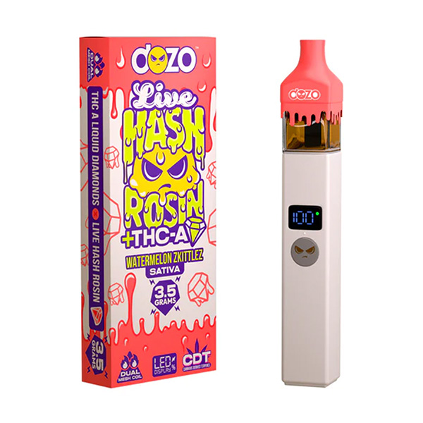 Dozo Live Hash Rosin + THC-A Diamond Disposable | 3.5g