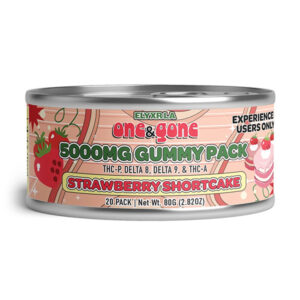 elyxr la one and gone 5000mg 20ct gummies strawberry shortcake