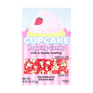 kokos cupcake popping candy strawberry shortcake