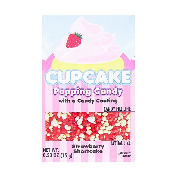 kokos cupcake popping candy strawberry shortcake