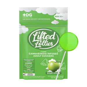 lifted lollies 30mg 5ct lollipops sour apple