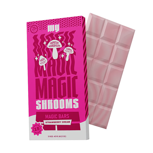 my magic shrooms 18000mg chocolate bar strawberry cream