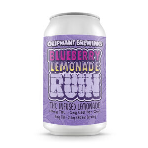 oliphant brewing 12oz thc infused drink blueberry lemonade ruin