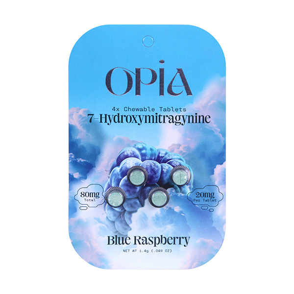 opia kratom tablets 80mg 4ct blue raspberry