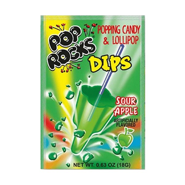 pop rocks dips sour apple