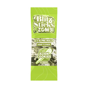 zombi x blitz sticks 2x1g pre rolls aliencookies