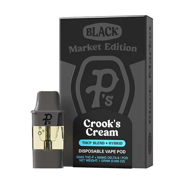 ps black market thcp d8 1g replacement pod crooks cream