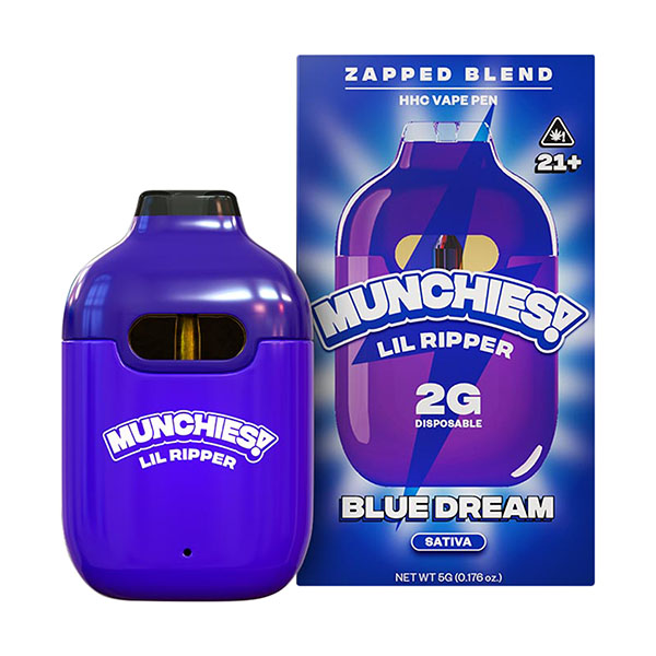 Delta Munchies Lil Ripper HHC Zapped Blend Vape 2g blue dream Delta Munchies Lil Ripper HHC Zapped Blend Vape 2g blue dream